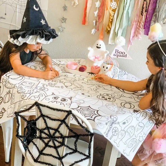 Creative Kids Halloween Coloring Activity Sheet Huge Paper Table Cover Collage/Class Party Fun Boo Basket Gift