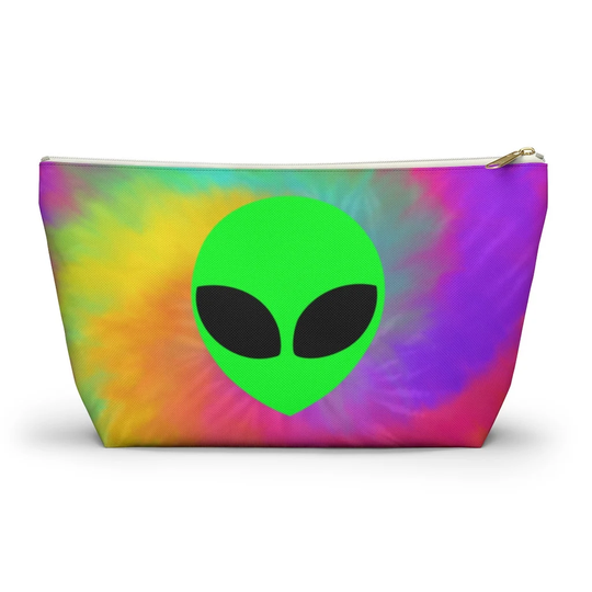 Tie Dye Alien Pouch, Cosmetic Bag, Pencil Case