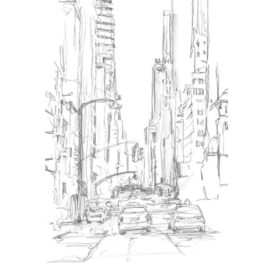 Pencil Cityscape Study IV