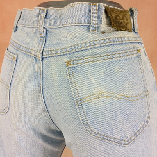 Size 33 Lee 200 Vintage Jeans W33 L29 High Waisted 90's Western Dirty Girlfriends Mom Classic Boyfriends Made in Usa
