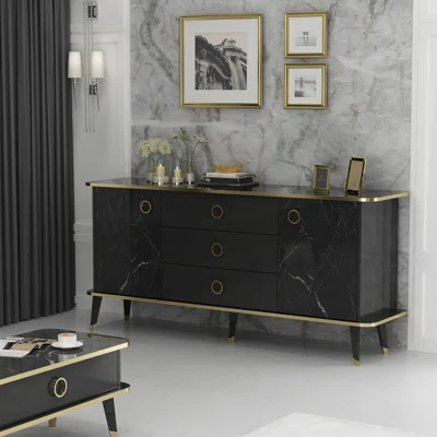 Noble 71'''' Wide 3 Drawer Sideboard