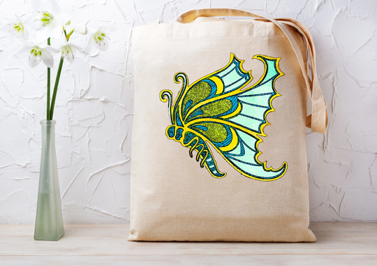 Butterfly Art Tote Bag, Butterflies Gift, Canvas Tote, Project Gift For Her, Reusable Grocery Bag