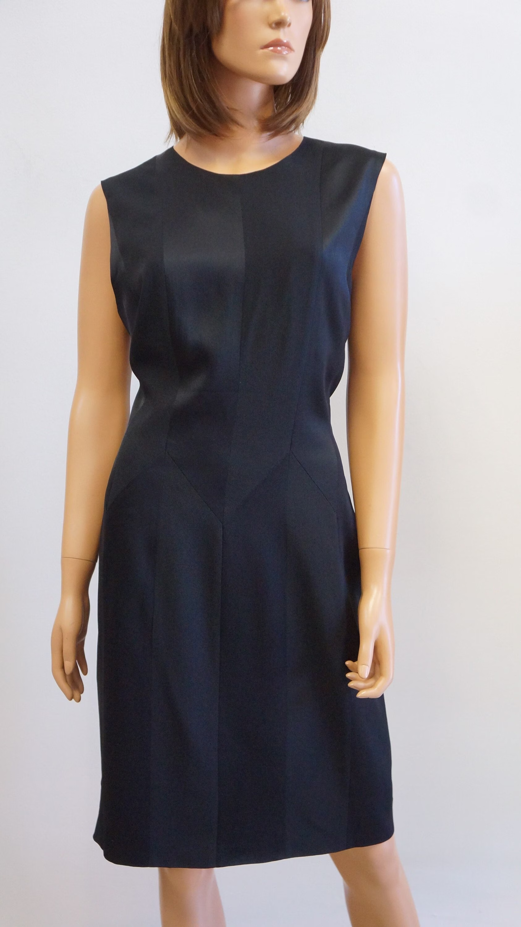 Moschino Dress, Black Cheap & Chic Pencil Vintage Midi Dress, X Large Size Xxl
