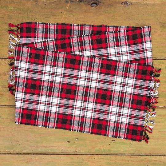 Hunter Plaid Rustic Table Runner