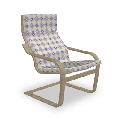 Continuing Themed with Pencil Hatched Inspired Nested Rhombs Indoor/Outdoor Seat/Back Cushion