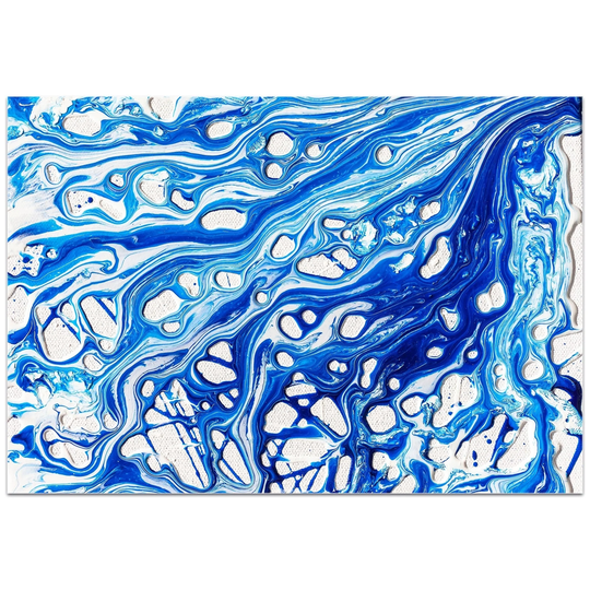 Jamie Anton 'Coastal Waters 2' 32in x 22in Abstract Wall Art on Plexiglass - Multi-Color