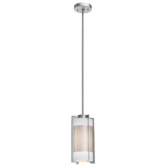 Iron 1-light Brushed Steel Pendant - Brushed Steel