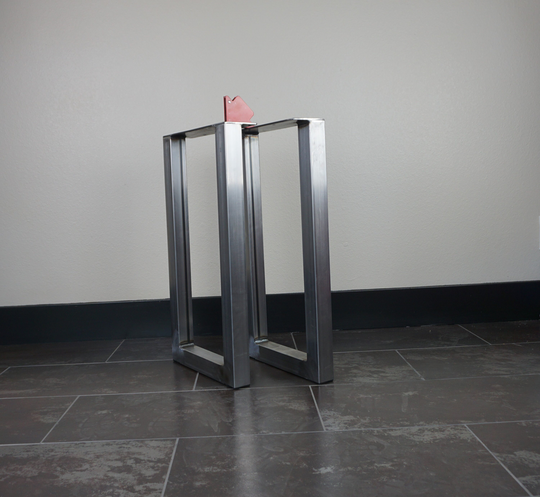 2'' X Steel Iron Metal Table Legs/Bases U Shape Square Set Of 2, Any Size