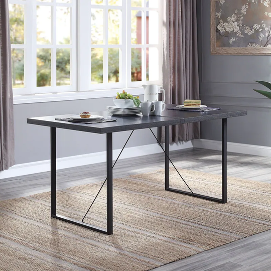 Simple Black Dinning Table - dining table
