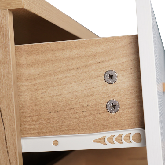 Three Drawer Storage Cabinet Dresser Bedside Table Chest