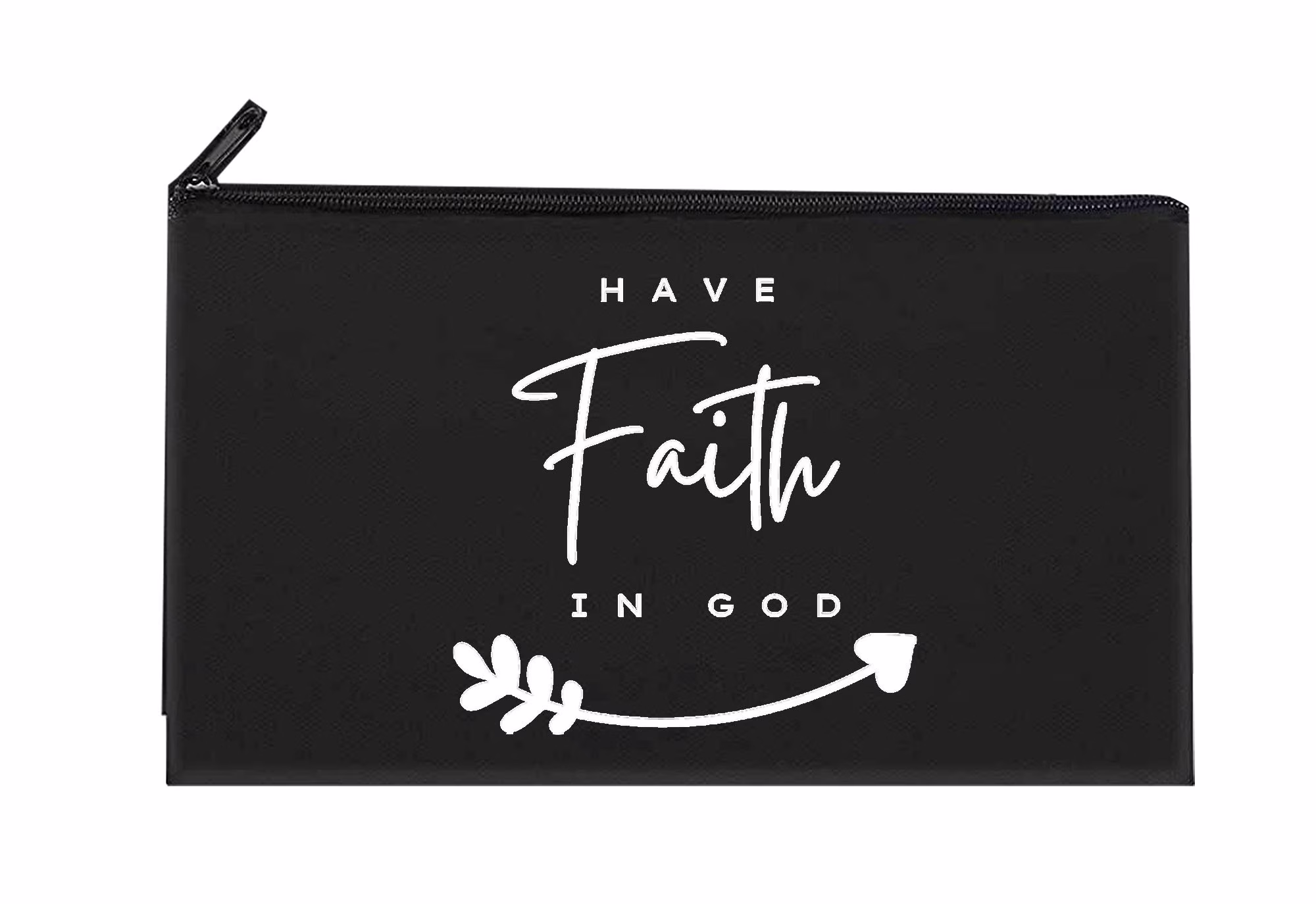 Have Faith in God Pencil Case, Makeup Cosmetics Bag, Gift Small Travel Bag