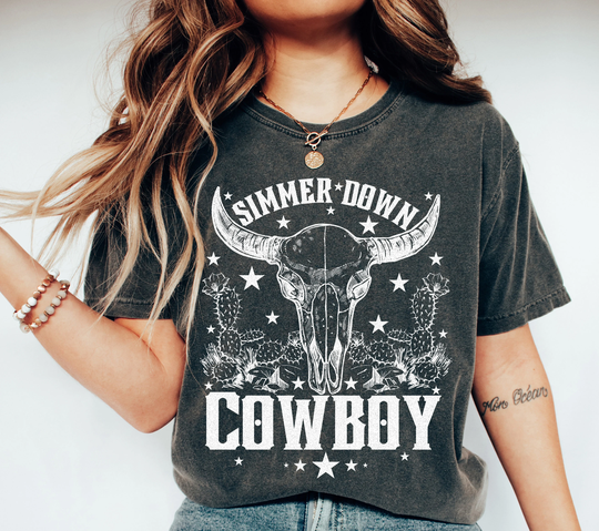 Cowboy Shirt, Comfort Colors Western Graphic Tee, Cute Shirts, Cowgirl Country Wild West Southwest Shirt