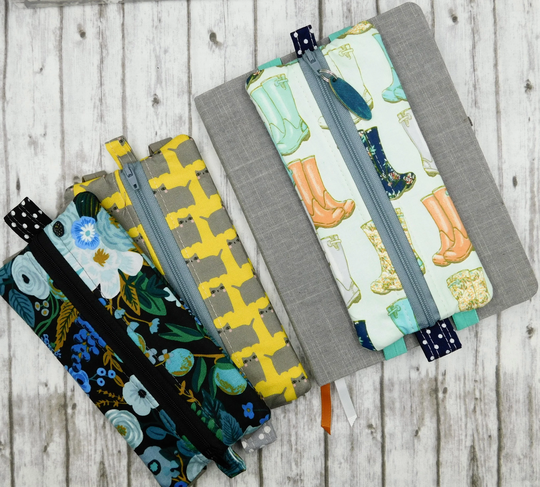 Floral Pencil Pouch/ Attachable Zipper Journal Pens/ Pen Artist Gifts For Artists/ School Supplies/ Fabric
