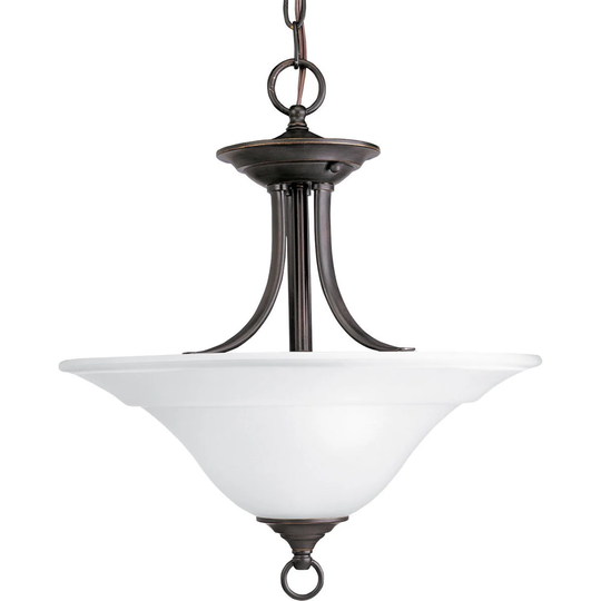 Progress Lighting Bronze 2-light Semi-flush Mount Fixture - N/A