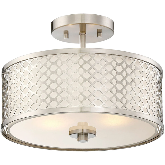 Trade Winds Hutchins Semi-Flush Mount Drum Ceiling Light