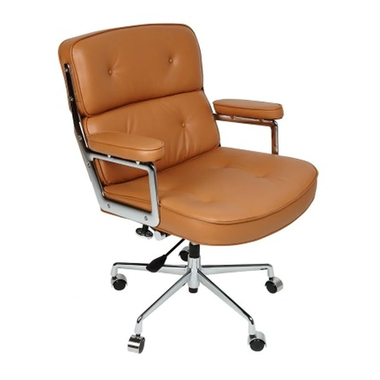 Mid-Century Modern Double Paded Tufted Office Chair (Set of 2)
