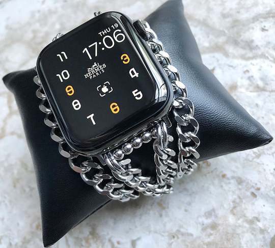 Apple Watch Band Bracelet Stainless Steel Chain For Iwatch Ultra 8 7 6 Se 5 4 3 2 1 38mm 40mm 41mm 42mm 44mm 45mm 49mm Handmade Jewelry -N32