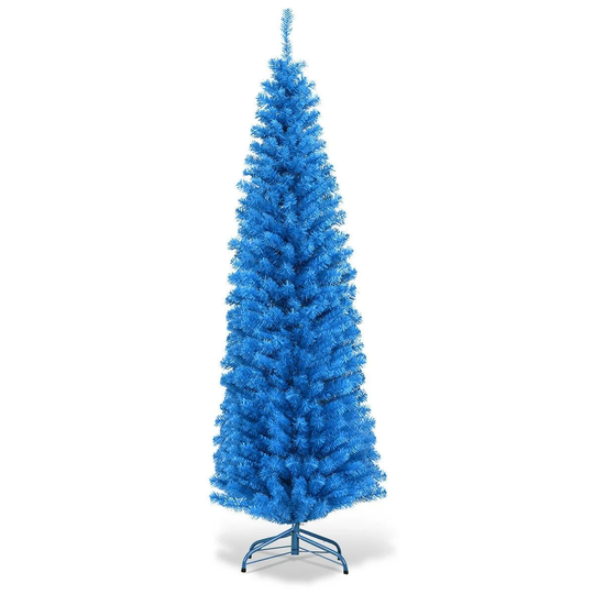 6 ft Unlit Pencil Slim Tree Artificial Christmas Tree - F1.6' x 6' H