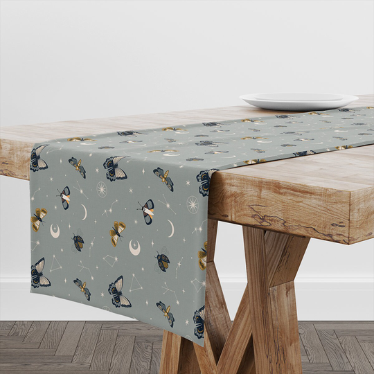 Table Runner Magical Stars & Bugs | Unique Design Decor High Quality Textile & Print Made in Eu