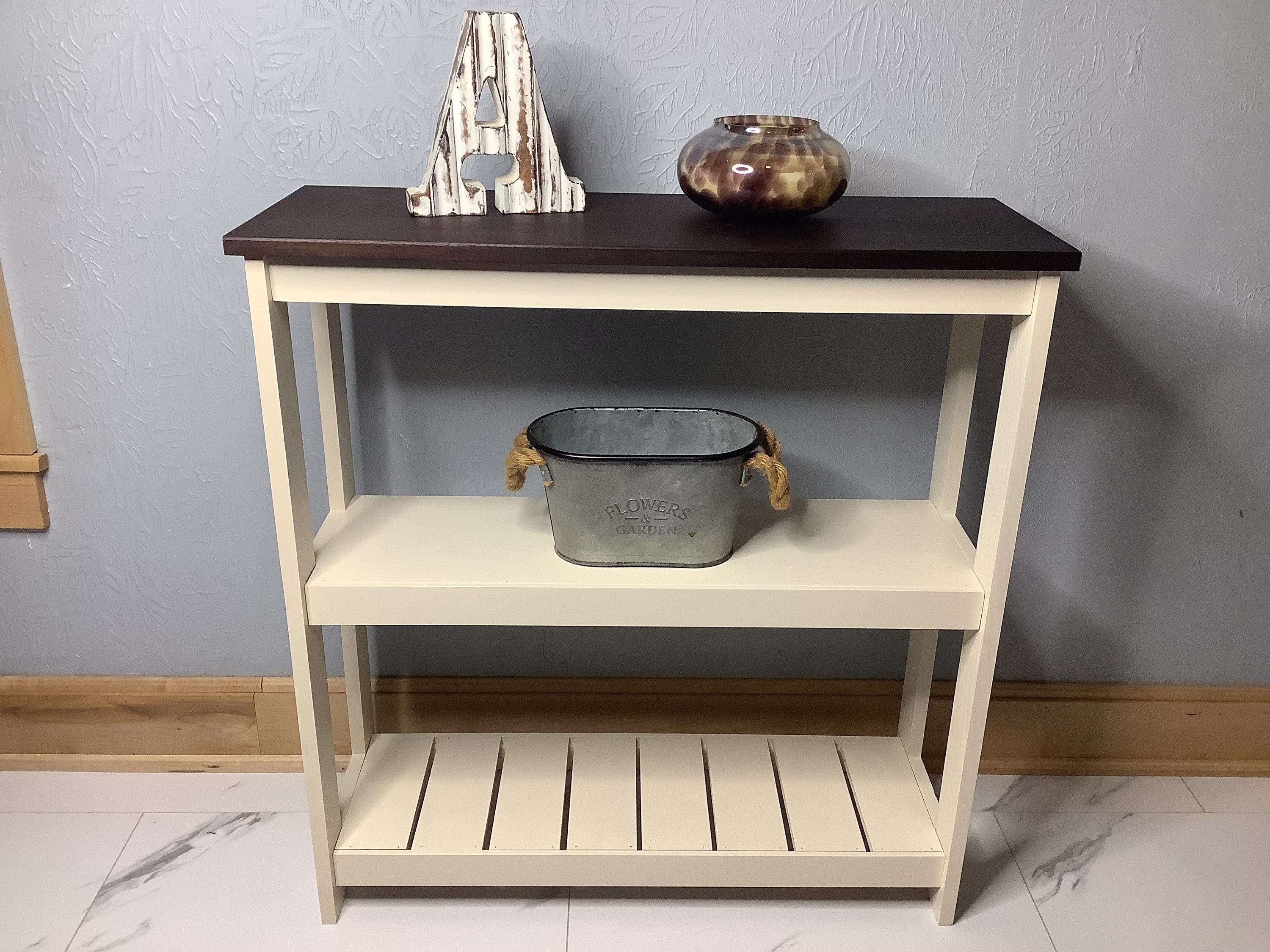 Console Table With Hardwood Top