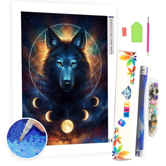 5D Diy Square Round Diamond Painting Kit Full Drill-Wolf-Diy By Number Rhinestone Pasted For Home Wall Decor