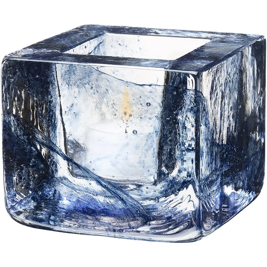 Kosta Boda Brick Votive - Blue