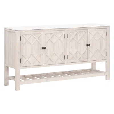 Bella Antique 67" Wide Pine Solid Wood Sideboard