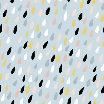 Laster Rain Watercolor 10' L x 24" W Peel and Stick Wallpaper Roll