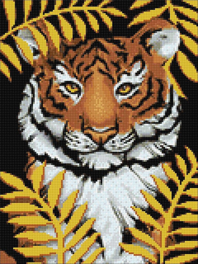 Tiger Diamond Painting Set By Crafting Spark. Cs2722 Art Kit. Large Kit