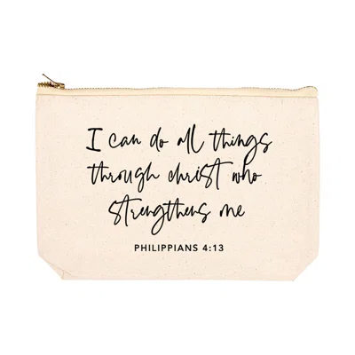 I Can Do All Things Through Christ Who Strengthens Me Makeup Pouch