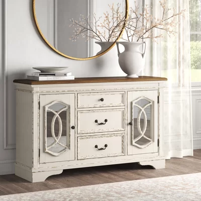 Hayley Dining Room Server 59'' Wide 3 Drawer Sideboard