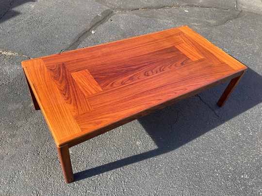 Vintage Danish Modern Teak Coffee Table By Vejle Stole Mobelfabrik