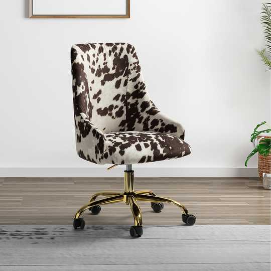 CTEX Fabric Office Chair with Foam Cushion, ergonomic chair with metal five-pronged base and all directional wheels