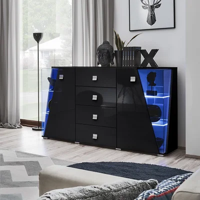 Tito 59" Wide 4 Drawer Sideboard