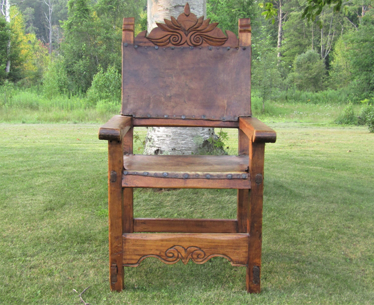 Antique Peruvian "Frailero" Spanish Colonial Arm Chair