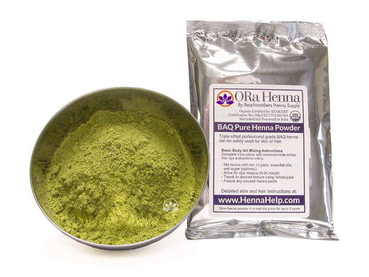 Brown Red Henna Powder Hair Color For All Head Beard Body Men & Women Organic Rajasthani 100 Grams By Beachcombers Ora