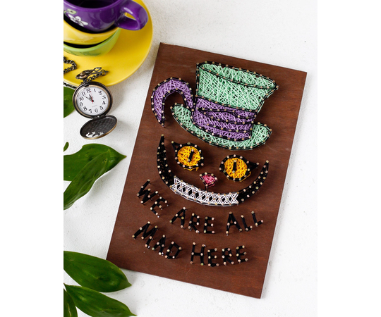 string Art Diy Kit "Cat Cheshire" Diy, Abris Art. Creative Kit