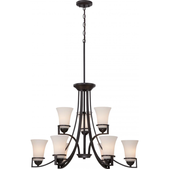 Neval 9 Light 2 Tier Chandelier