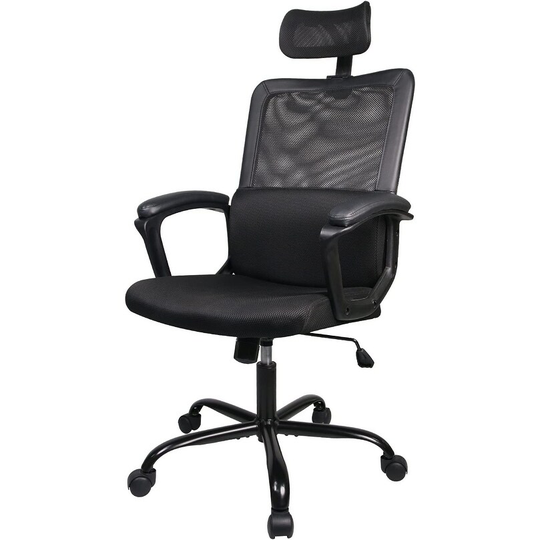 Office Chair, Ergonomic Mesh Home Office Computer Chair with Lumbar Support/Adjustable Headrest