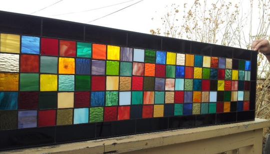 stained Glass Panel - P-32 "Color Mix"