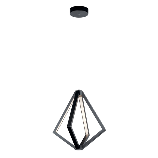 elan Everest Matte Black 4-light Pendant