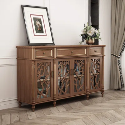 Armbrister 62.9" Wide 3 Drawer Sideboard