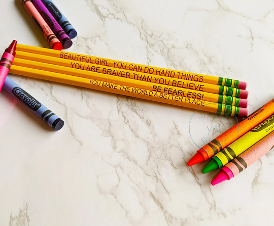 Personalized Engraved Ticonderoga Pencils - 1 Dozen, Engraved School Pencils, Supplies, Teacher Pencil, Custom Pencil