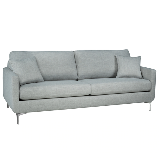 Rose Mid Century Modern Grey Fabric Sofa