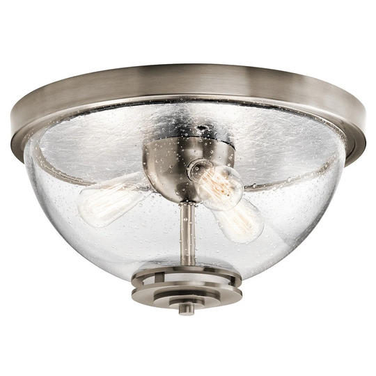 Kichler Lighting Silberne Collection 3-light Classic Pewter Flush Mount