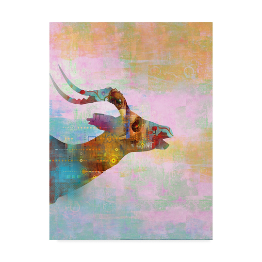 Greg Simanson 'Steed' Canvas Art - Multi-color