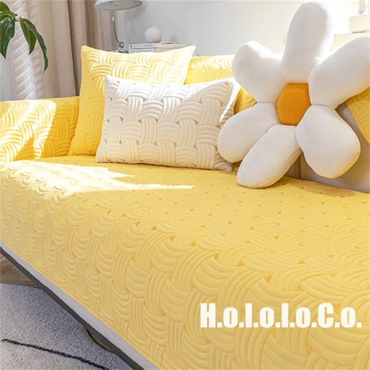Soft Washed Cotton Sofa Cover, Minimalist Non-Slip Washable Cushion, Sofa Throw Pillow, Couch Slipcover, Couch Cover, Pet Furniture Protector