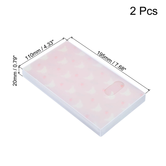 Plastic Business Card Holder Card Binder Book 240 Pockets Light Pink - Light Pink - 2 Pack