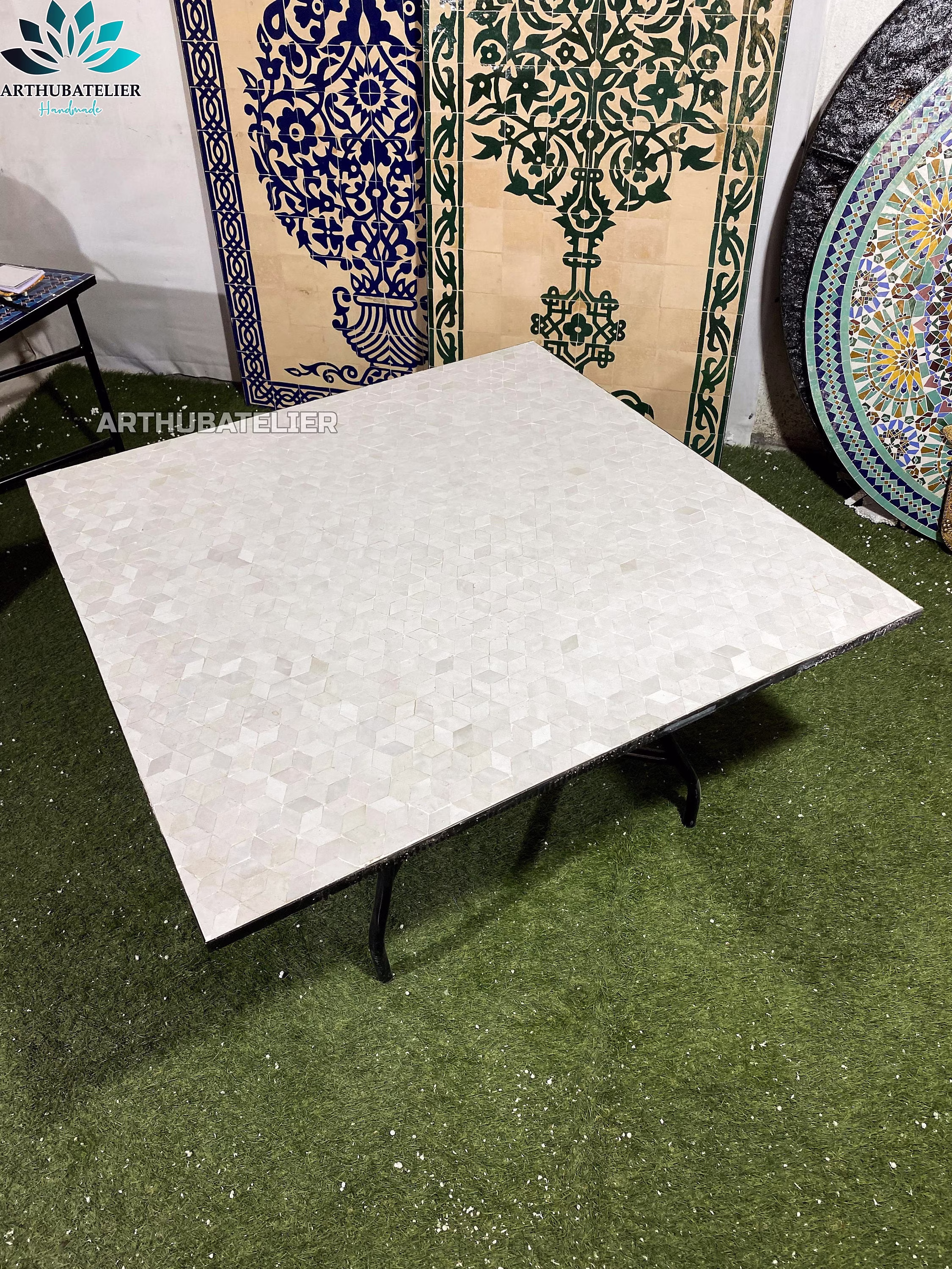 Moroccan Mosaic Table 100% Handcrafted For Outdoor & Indoor, Garden Mosaic Tabl