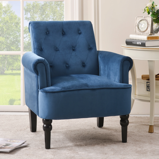 Elegant Button Tufted Club Chair